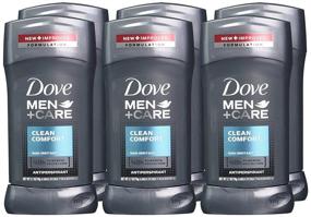img 1 attached to Dove Men+Care Clean Comfort Antiperspirant Deodorant Stick - Pack of 6 (2.7 oz) - Long-lasting Sweat Protection for Men