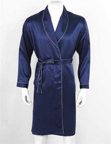 img 2 attached to QinCiao Bathrobe Sleepwear Loungewear XXX Large Men's Clothing for Sleep & Lounge