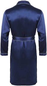 img 3 attached to QinCiao Bathrobe Sleepwear Loungewear XXX Large Men's Clothing for Sleep & Lounge