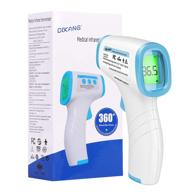🌡️ accurate non-contact ir digital infrared thermometer with fever alarm - for baby, adult & objects (hg blue): ear & forehead + memory function logo