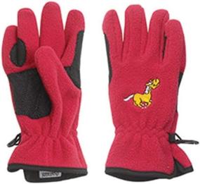 img 1 attached to Equi-Star Childs Pony Fleece Glove Raspberry Red