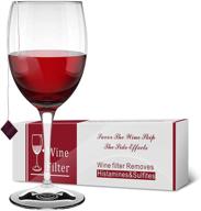 wine filter (12-pack) – sulfite 🍷 purifiers for red wine allergy relief, headache reduction logo