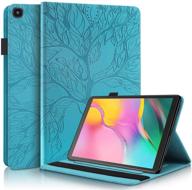 📱 samsung galaxy tab a 10.1 2019 case (sm-t510/t515) - slim pu leather folding folio cover (turquoise) logo