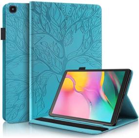 img 4 attached to 📱 Samsung Galaxy Tab A 10.1 2019 Case (SM-T510/T515) - Slim PU Leather Folding Folio Cover (Turquoise)