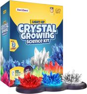 🔬 enhanced mini explorer crystal growing kit with light-up feature logo