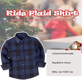 img 3 attached to 👕 J VER Boys' Flannel Button-Down Shirts - Sleeve Tops, Tees, & Shirts for Clothing