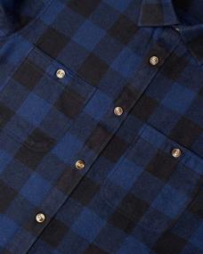 img 1 attached to 👕 J VER Boys' Flannel Button-Down Shirts - Sleeve Tops, Tees, & Shirts for Clothing