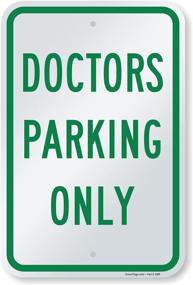 img 4 attached to SmartSign Aluminum Legend Doctors Parking