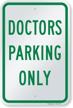 smartsign aluminum legend doctors parking logo