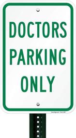 img 2 attached to SmartSign Aluminum Legend Doctors Parking