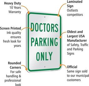 img 1 attached to SmartSign Aluminum Legend Doctors Parking