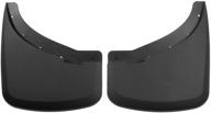 🚗 husky liners - 57841: custom dually rear mud guards for chevrolet silverado/gmc sierra 3500 (2007-2014) with dual rear wheels - black logo