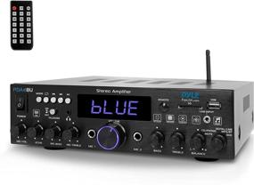 img 4 attached to 🔊 Pyle PDA4BU.5: High-Powered Wireless Bluetooth Home Stereo Amplifier with Multi-Channel 200W Power and Diverse Connectivity Options - Enhance Your Home Audio Experience!