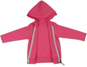 img 3 attached to ToBeInStyle Boys Girls Infants Long Sleeve Zip Up Hoodie: Stylish and Comfy Outerwear for Kids