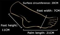 👣 силиконовый манекен стопы: натурального размера женская стопа для ювелирных изделий, обуви и художественного наброска - 1 пара логотип