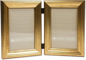 img 3 attached to 🖼️ Enhance Your Photos with the Lawrence Frames 4x6 Hinged Double Sutter Burnished Gold Picture Frame