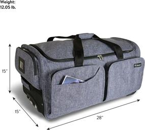 img 2 attached to Mavii Garment Duffel Wheeled Collapsible Costume