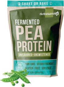 img 3 attached to 🌱 Nutrasumma 100% Plant Based Fermented Pea Protein Powder - Unflavored & Unsweetened, 2.14lbs - Vegan, Non-GMO, Gluten & Soy Free