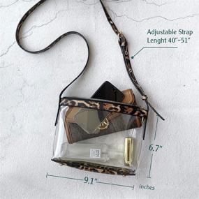 img 2 attached to 👜 Женские сумки и кошельки из веганской кожи с прозрачной молнией