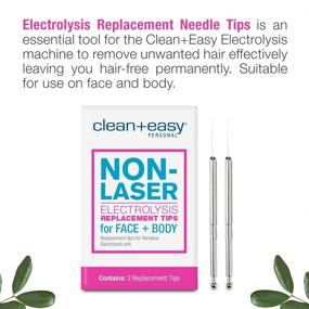 img 2 attached to 🔌 Заменяемые советы Clean + Easy Non-Laser Electrolysis: эффективное решение для удаления волос с лица и тела (набор из 2)