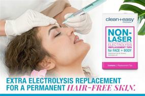 img 3 attached to 🔌 Заменяемые советы Clean + Easy Non-Laser Electrolysis: эффективное решение для удаления волос с лица и тела (набор из 2)