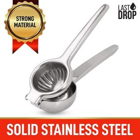 img 3 attached to 🍋 Last Drop Stainless Steel Lemon Squeezer - Ultimate Rustproof Manual Juicer for Extracting Every Last Drop of Juice