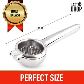 img 2 attached to 🍋 Last Drop Stainless Steel Lemon Squeezer - Ultimate Rustproof Manual Juicer for Extracting Every Last Drop of Juice