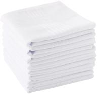 premium quality men's handkerchiefs: 100% cotton hankies for classic elegance logo