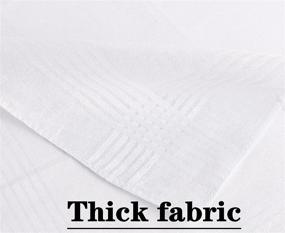 img 2 attached to Premium Quality Men's Handkerchiefs: 100% Cotton Hankies for Classic Elegance