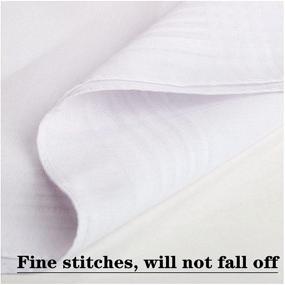img 1 attached to Premium Quality Men's Handkerchiefs: 100% Cotton Hankies for Classic Elegance