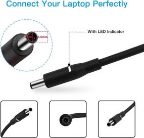 img 3 attached to 💡 130W Зарядное устройство 4.5 мм AC Adapter для Dell Inspiron 5459, Inspiron 13 7347 7348 7459 Precision 5520, Precision Mobile Workstation 5510, Precision M2800 M3800 Адаптер питания для ноутбука