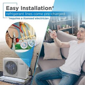 img 2 attached to 🌬️ Commercial Cool 18,000 BTU 17 SEER Ductless Mini Split Air Conditioner: Easy Installation, Heating & Cooling, CSAH1820AC, White