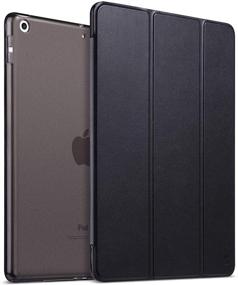 img 4 attached to 📱 ULAK iPad 9th Gen Case 2021 - Slim Lightweight Trifold Smart Shell, Auto Sleep/Wake, Premium Shockproof - Black