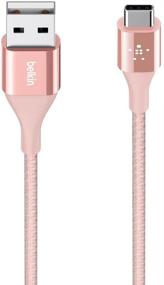 img 2 attached to Belkin MIXIT 4-Foot DuraTek USB-C To USB-A Cable (Rose Gold)