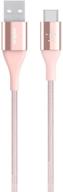 belkin mixit 4-foot duratek usb-c to usb-a cable (rose gold) logo