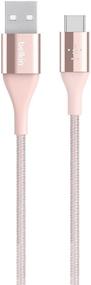 img 3 attached to Belkin MIXIT 4-Foot DuraTek USB-C To USB-A Cable (Rose Gold)