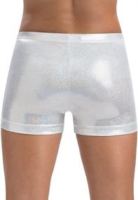 img 1 attached to GK White Sparkle Cheer Shorts