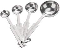 ostwony 4pcs measuring spoons set - food grade stainless steel, perfect for liquid and dry ingredients measurement logo