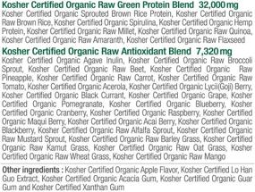 img 1 attached to 🌱 Organic Vegan Green Protein Powder - Gluten Free, Non-GMO, Kosher, No Stevia - 16.9 Ounce - 23g Protein, Complete Amino Acid Profile