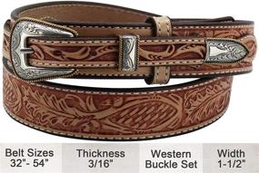 img 3 attached to 🤠 Western Ranger Leather with Striking Embossed Stitching