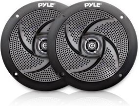 img 4 attached to 🔊 Enhance Your Outdoor Audio Experience with Low-Profile Waterproof Marine Speakers - Pyle 100W 4 Inch 2 Way 1 Pair Slim Style