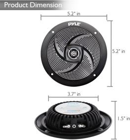 img 2 attached to 🔊 Enhance Your Outdoor Audio Experience with Low-Profile Waterproof Marine Speakers - Pyle 100W 4 Inch 2 Way 1 Pair Slim Style