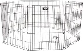img 3 attached to 🐾 Versatile 8-Panel Pet Playpen with Gate by Pet Trex – Perfect for Exercise, Indoors/Outdoors, Dogs, Puppies, Cats, and Small Animals
