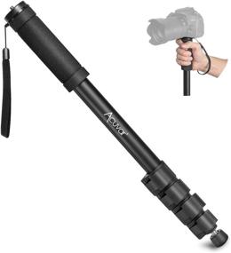 img 4 attached to 📸 Acuvar 62-Inch Monopod with Safety Strap and 4-Section Extending Pole – Ideal for Digital Cameras, DSLR, Mirrorless, Compact Cameras