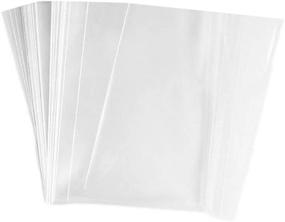 img 1 attached to 🛍️ Pack of 100 TOPWEL 6 x 8 Inch Flat Clear Cellophane Bags: Improved SEO-enhanced Product Title