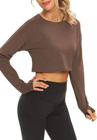 img 2 attached to Mippo Womens Sleeve Basic Pullover Sports & Fitness in Running