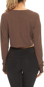 img 3 attached to Mippo Womens Sleeve Basic Pullover Sports & Fitness in Running