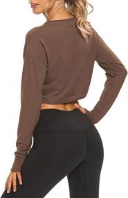 img 1 attached to Mippo Womens Sleeve Basic Pullover Sports & Fitness in Running