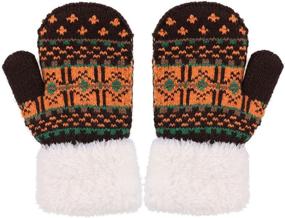 img 1 attached to Sherpa Toddler Winter Mittens 🧤 Gloves - Boys' Accessories for Ultimate Warmth