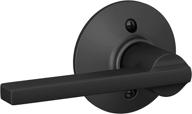 🔒 schlage f170 lat 622 matte black latitude single dummy door lever логотип